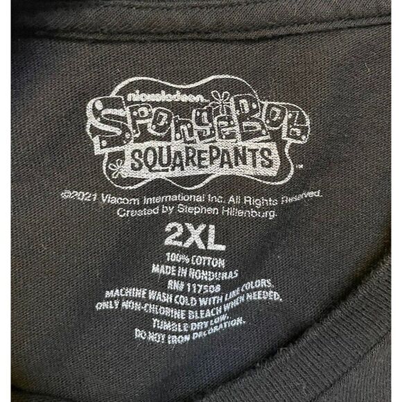 Spongebob Squarepants Welcome To Bikini Bottom T-shirt Men XXL Black - Picture 4 of 5